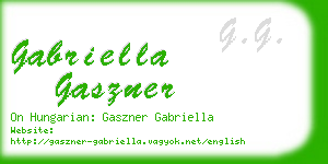 gabriella gaszner business card